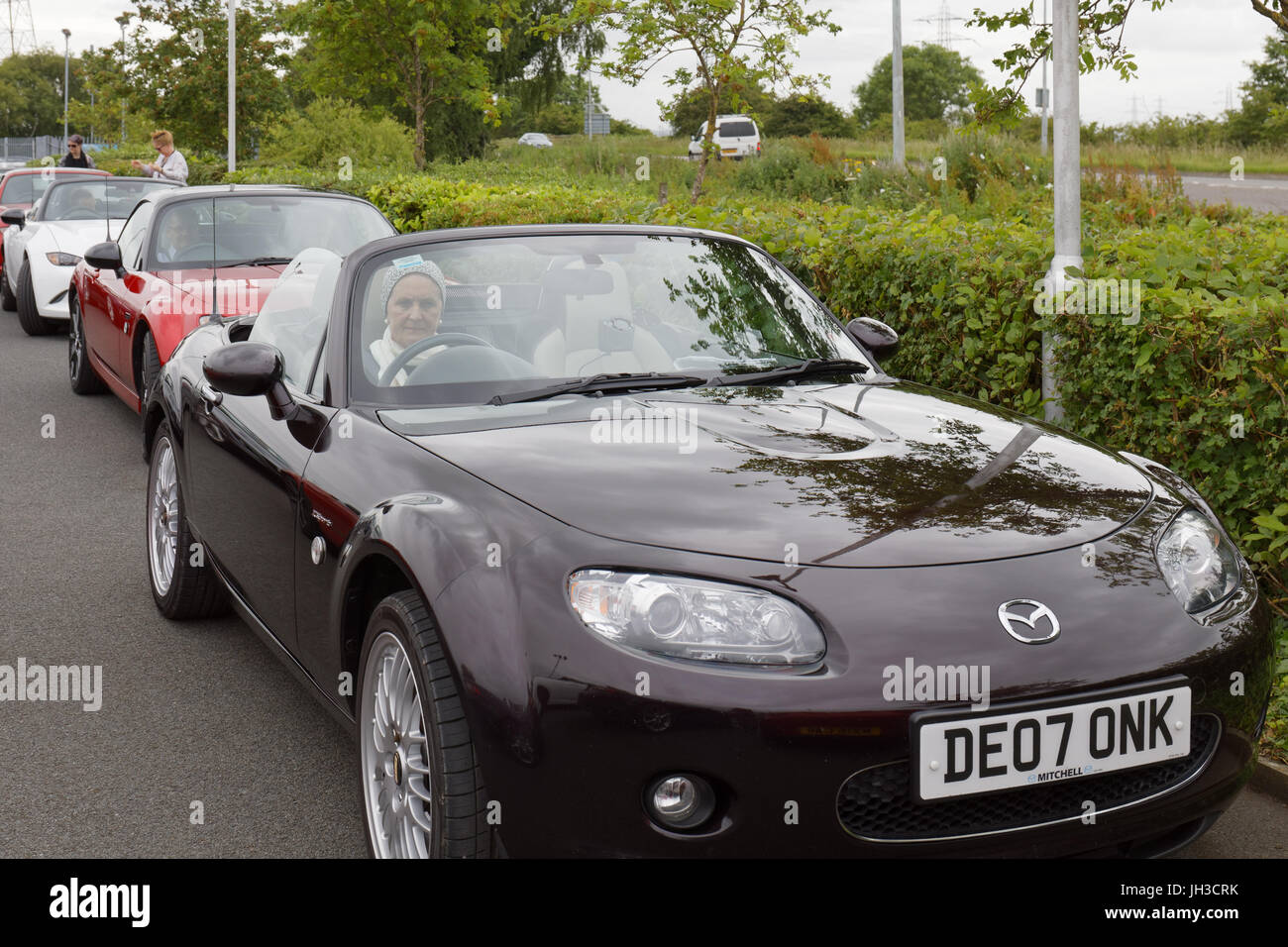 One of a series of photos taken on the MX-5 ride out day in June 2017 Stock Photo