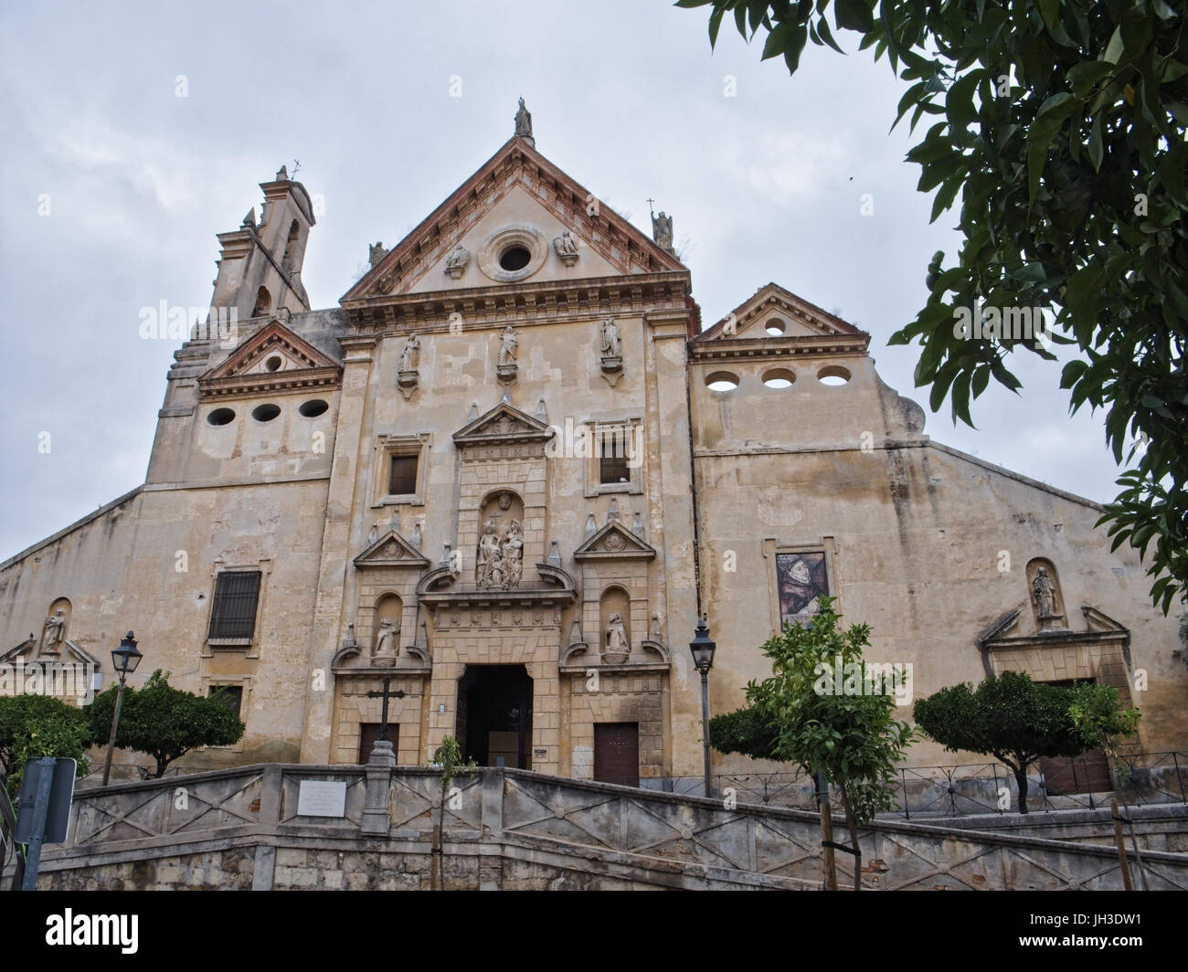 Our Lady of Grace Church, part of the Trinitarian convent, located in the northeast of the city, it is a monument of special protection, Cordoba, Spai Stock Photo