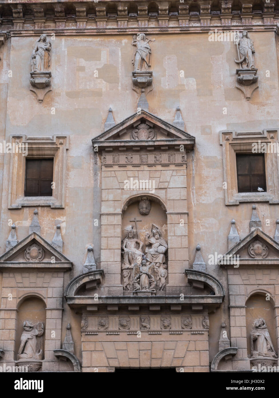 Our Lady of Grace Church, part of the Trinitarian convent, located in the northeast of the city, it is a monument of special protection, Almería, Spai Stock Photo