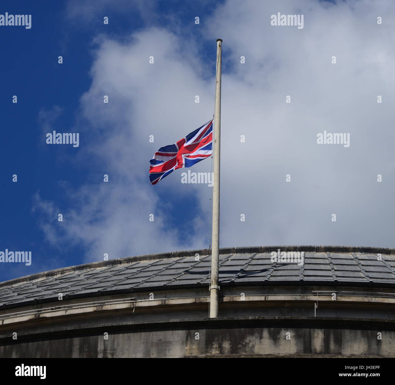 Half mast union jack hires stock photography and images Alamy