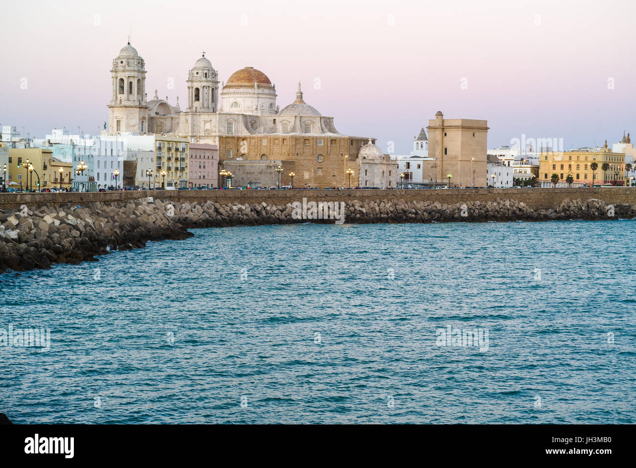 The beautiful city of Cadiz in Spain Stock Photo
