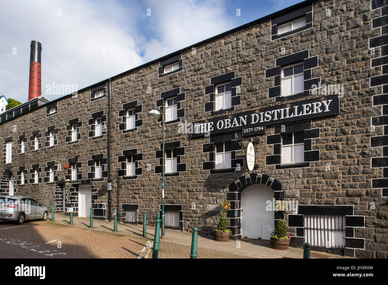Oban distillery, owned by Diageo in the city Oban, Argyll and Bute, Scotland, UK Stock Photo