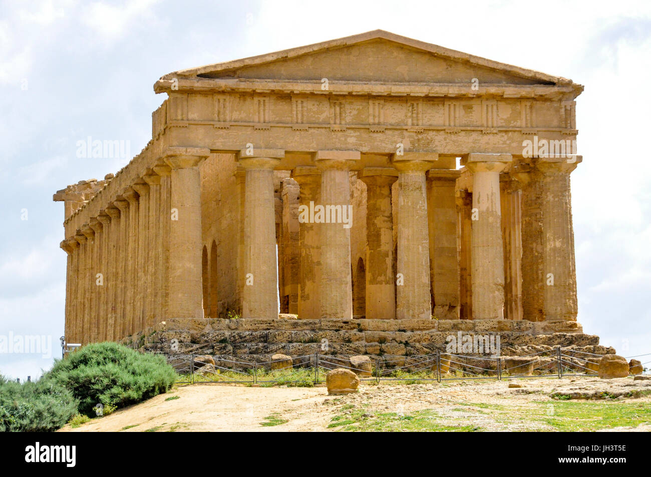 Temple of Concordia, Vally of the Temples, Agrigento, Sicily, Italy. Stock Photo