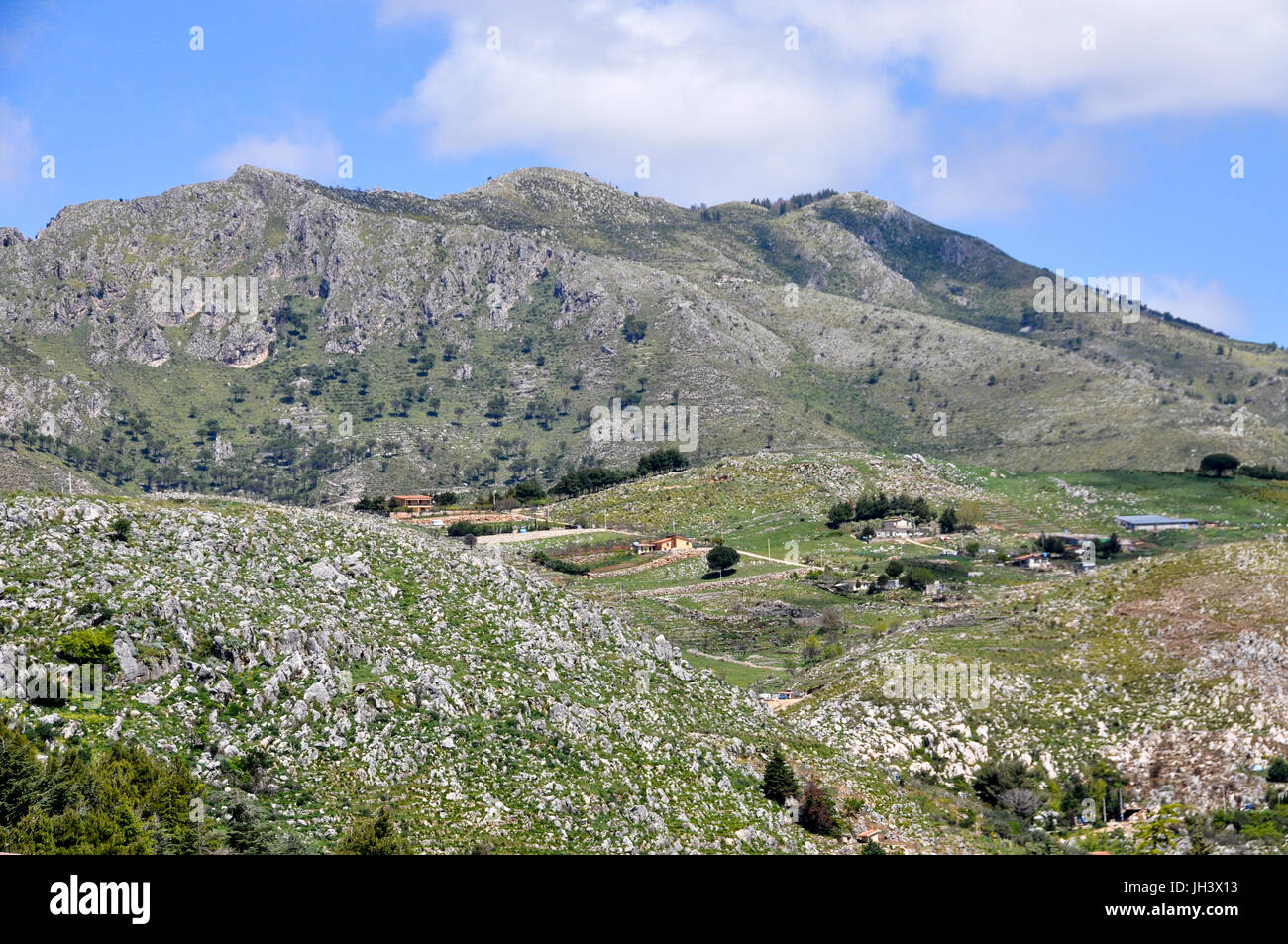 Conca d'Oro valley on the outskirts of Palermo, Sicily, Italy. Stock Photo