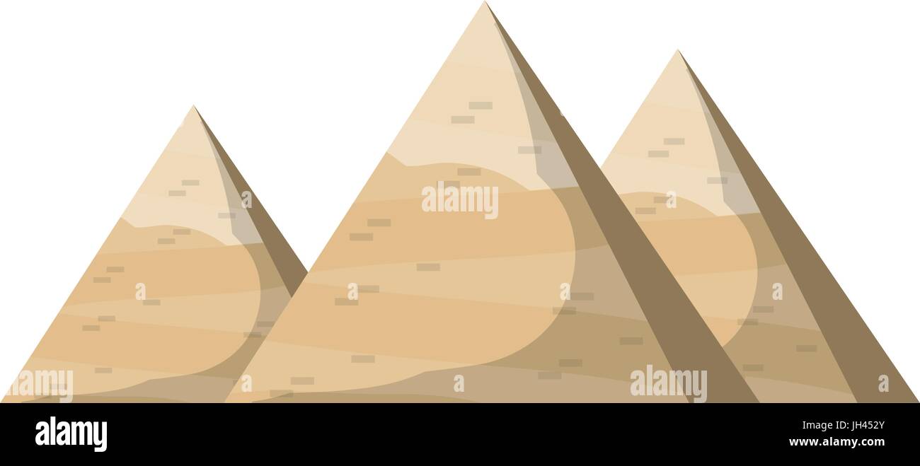 Egyptian Pyramids Symbol Icon Vector Illustration Graphic Design