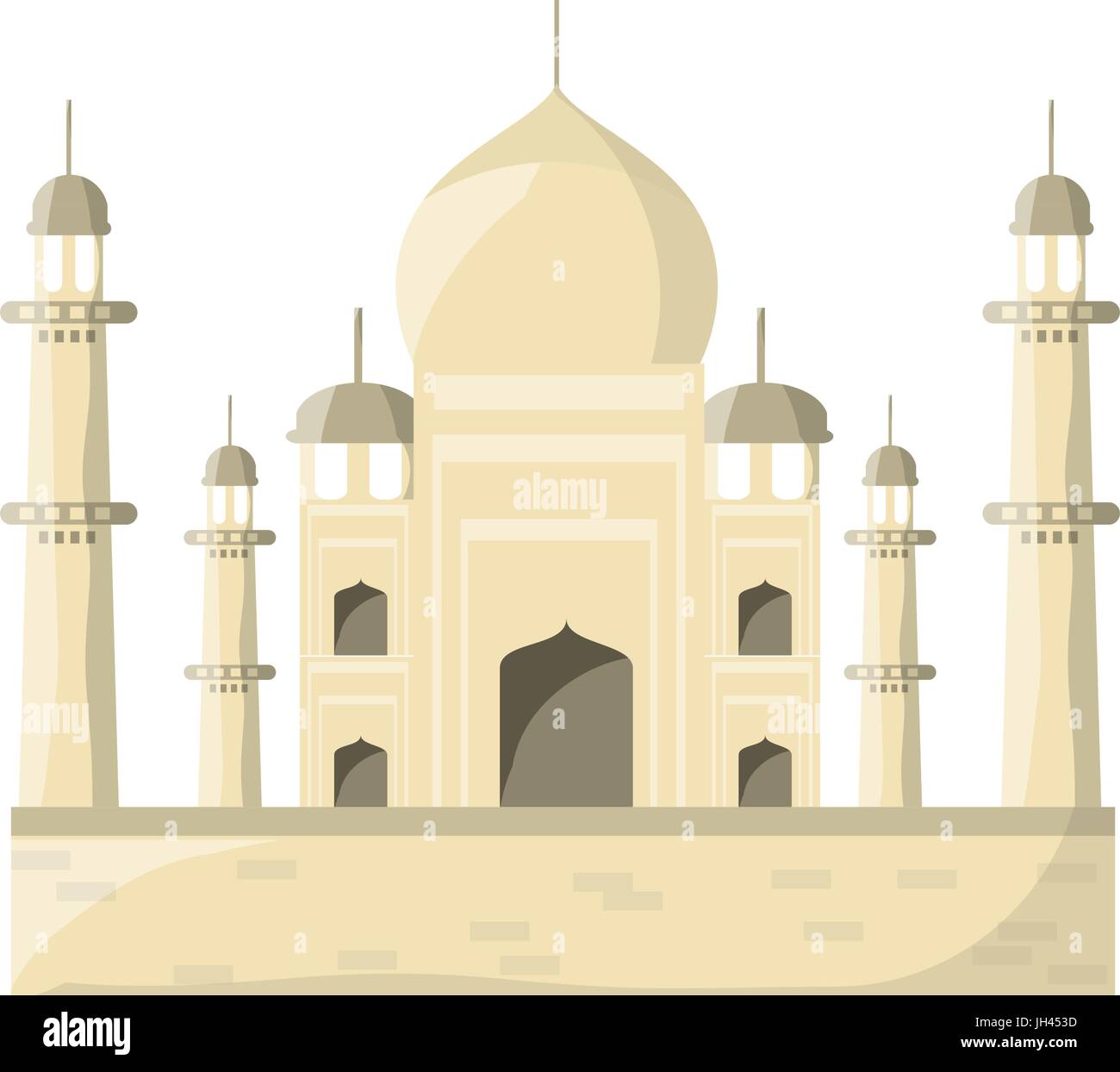 Taj Mahal Vector Vectors Stock Photos & Taj Mahal Vector Vectors Stock