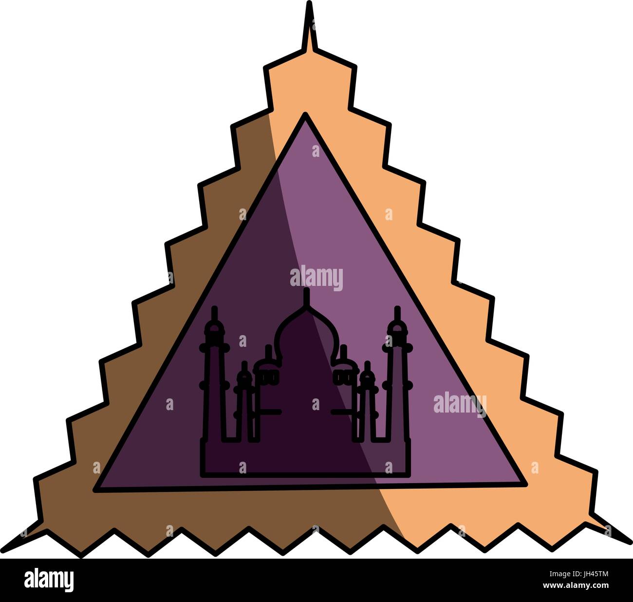 Taj Mahal Vector Vectors Stock Photos & Taj Mahal Vector Vectors Stock