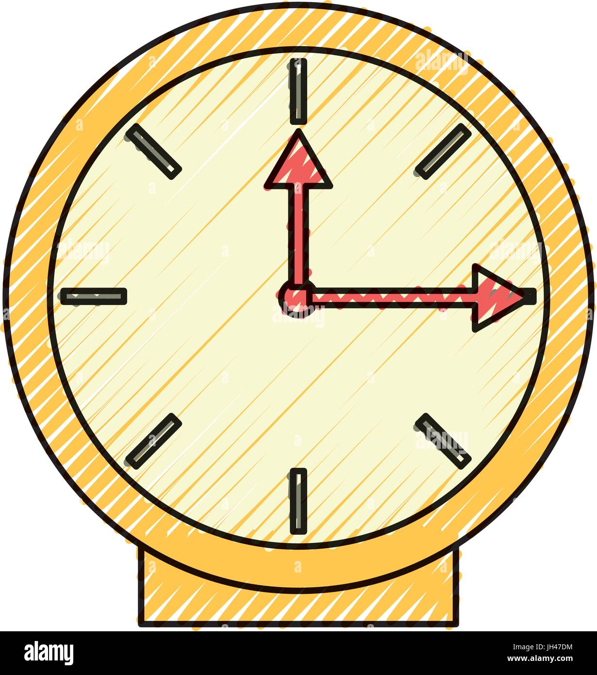 Clock time isolated icon vector illustration graphic design Stock ...