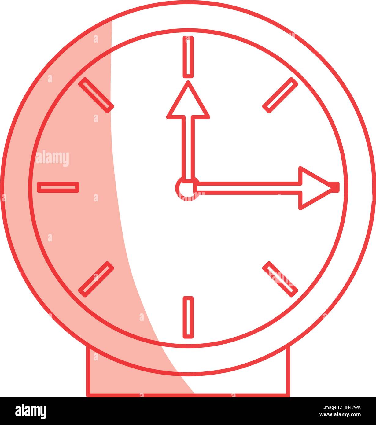 Clock time isolated icon vector illustration design Stock Vector Image ...