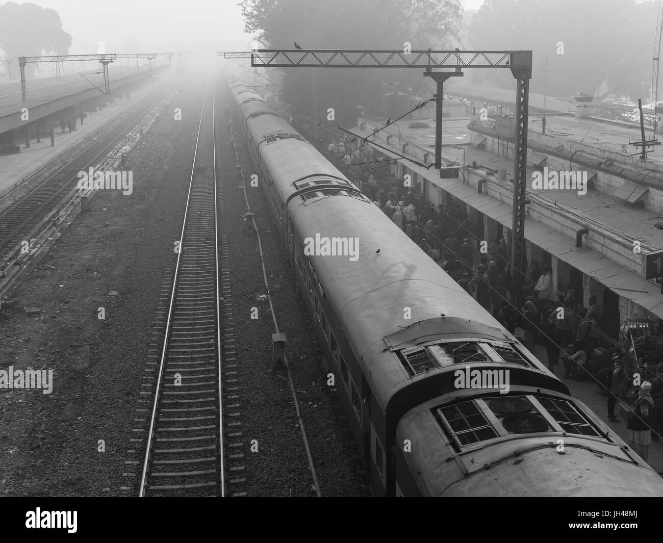 Train station in new delhi Black and White Stock Photos & Images Alamy Train station in new delhi Black and White Stock Photos & Images Alamy