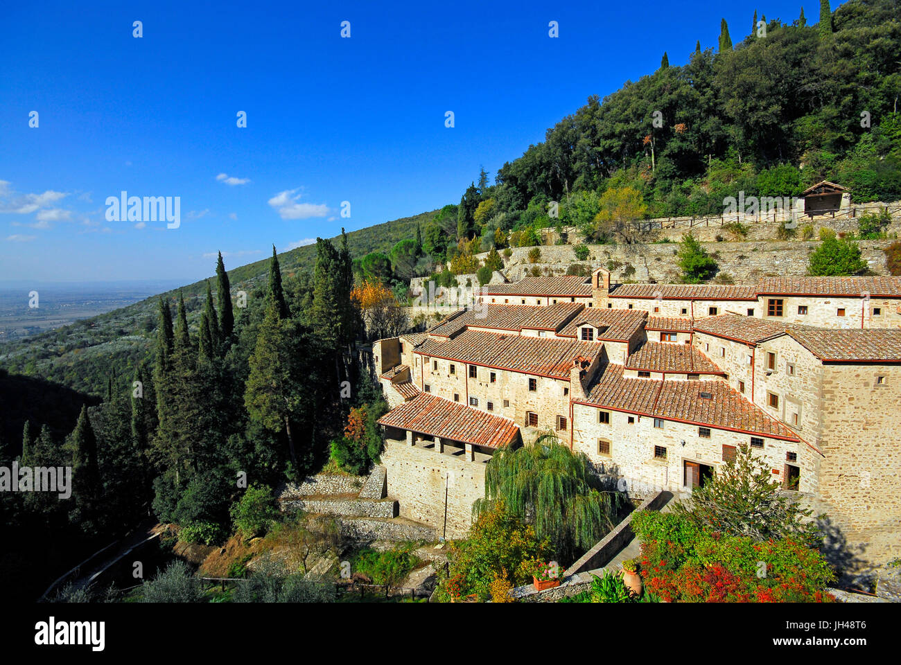 Franciscan convent Le Celle (thirteenth century) nearby Cortona