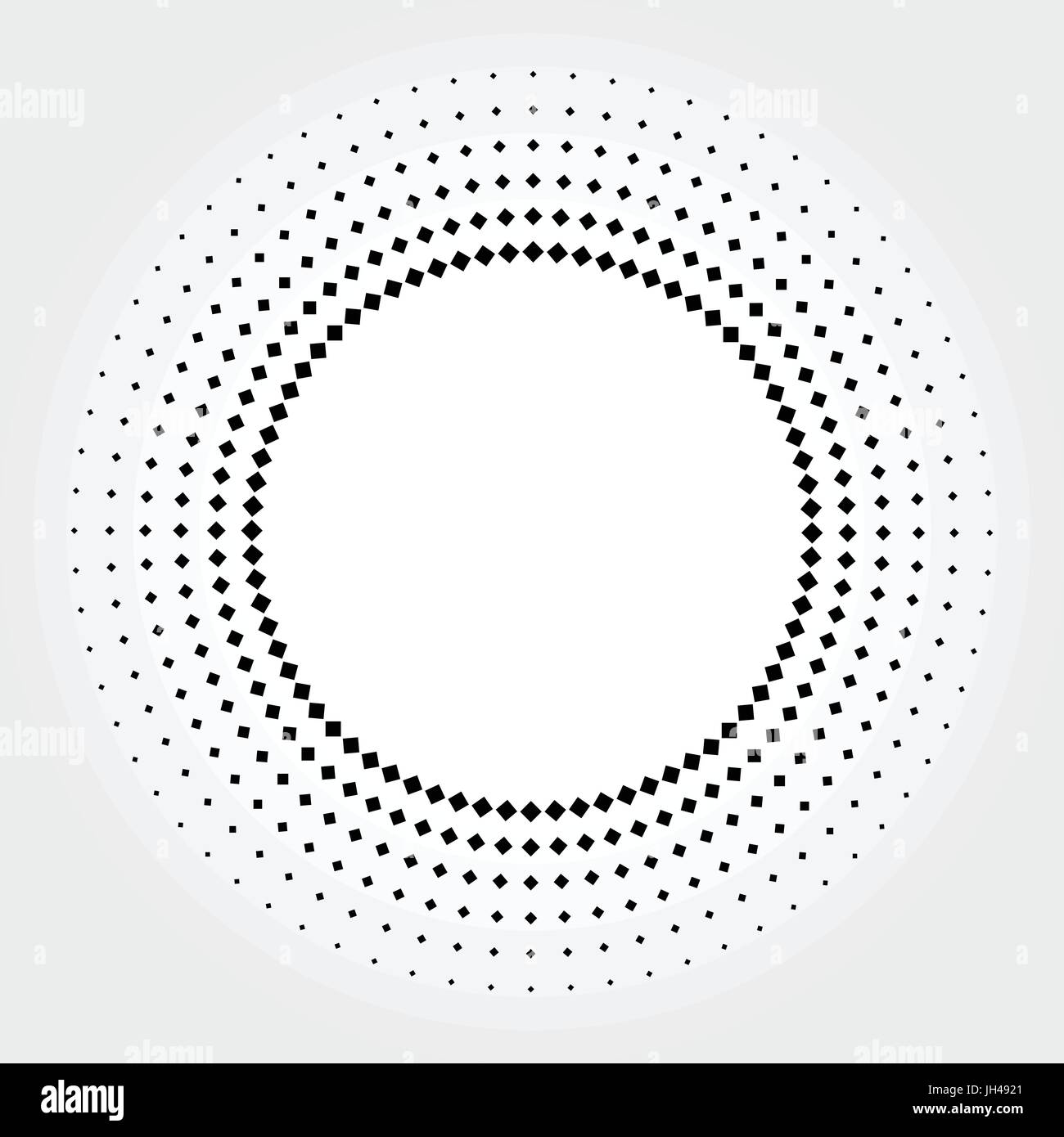 Halftone in Circle Motion black Stock Vector
