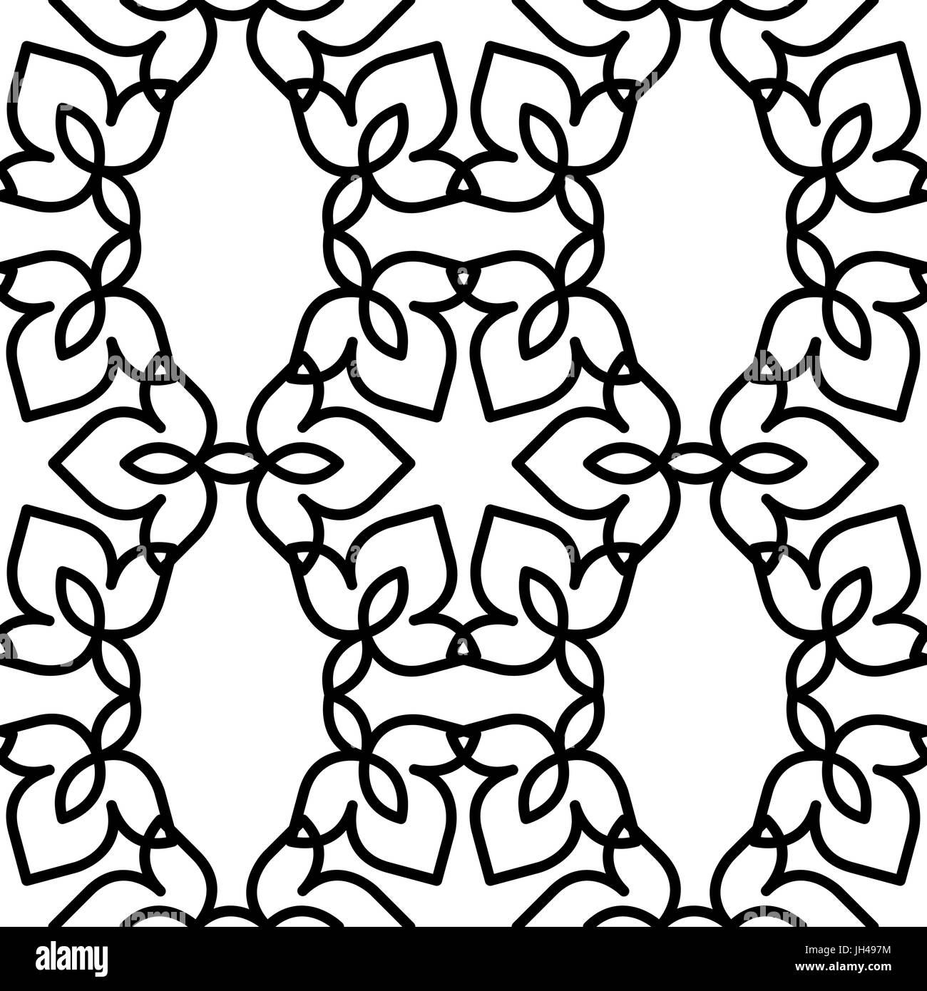black and white moroccan pattern Stock Vector Image &amp; Art - Alamy
