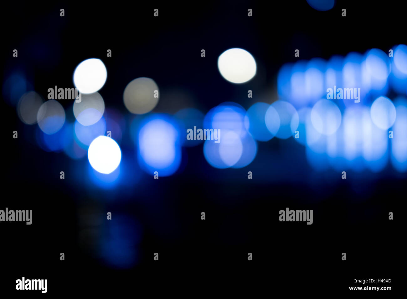 abstract city lights  at night - bokeh lights Stock Photo