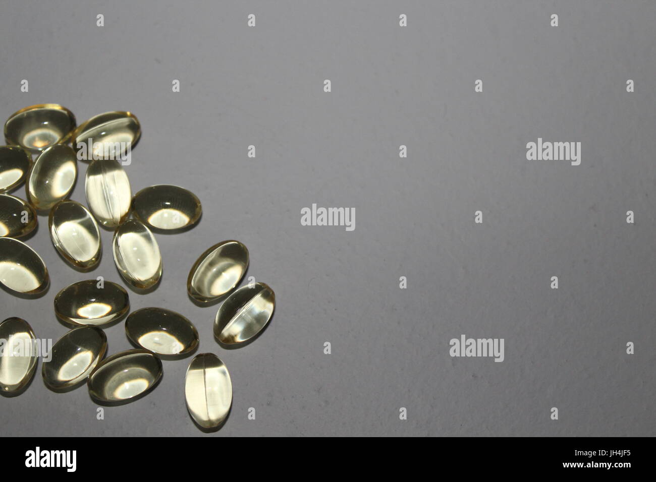 Vitamin pills on a white background Stock Photo