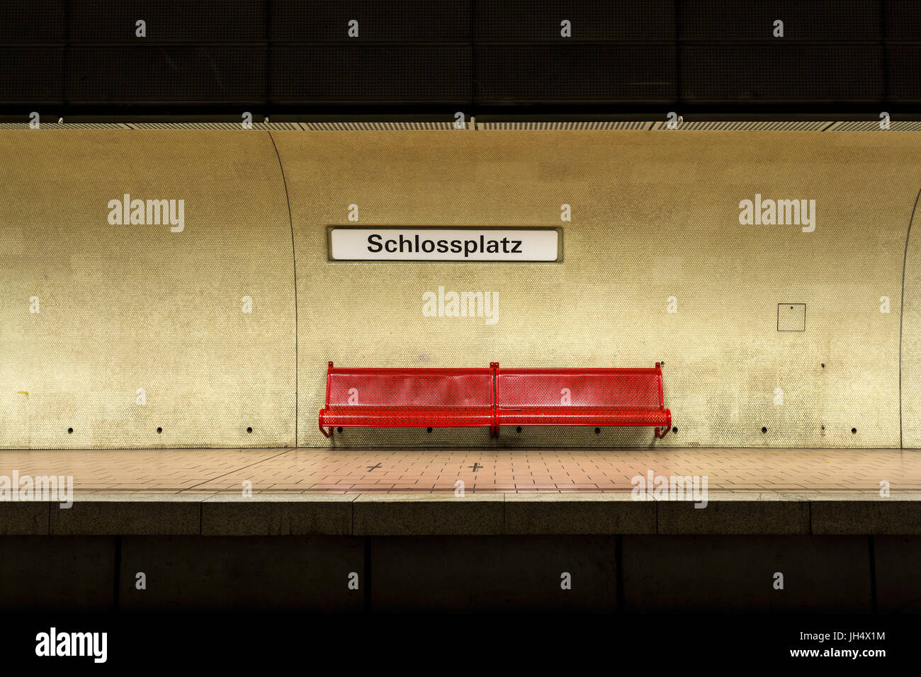 Metro Station, Schlossplatz, Stuttgart. Stock Photo
