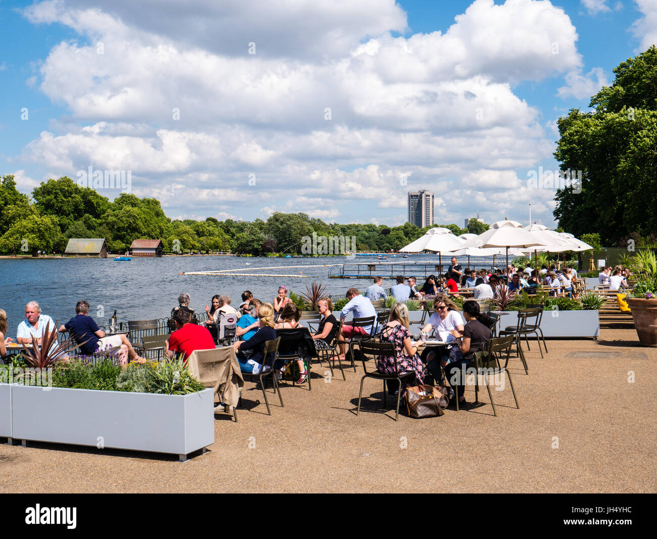 Lido Bar and Café, The Serpentine, Hyde Park, London, England Stock Photo Alamy