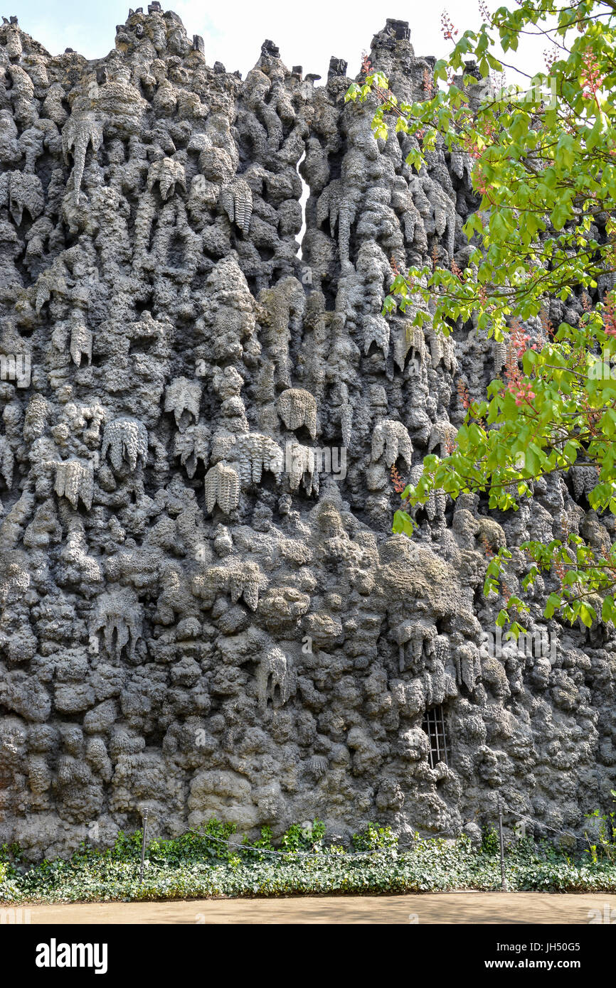 The Dripstone Wall in the Wallenstein Garden in Prague, Czech Republic