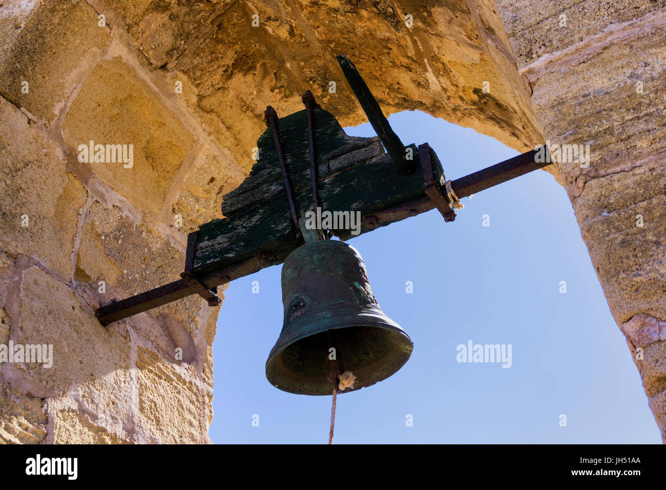 Old bell in in tower Stock Photo