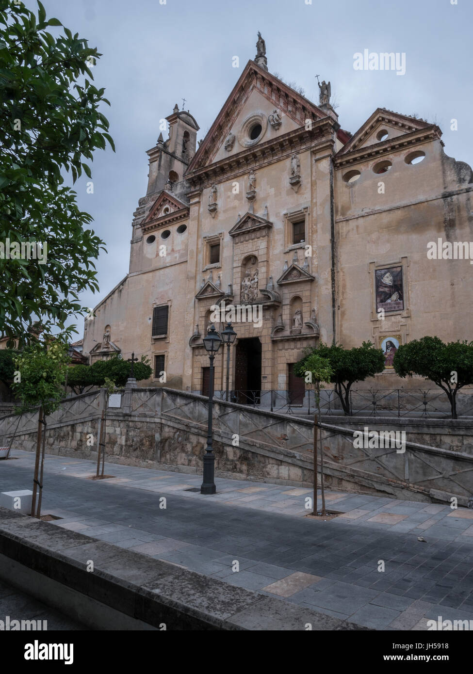 Our Lady of Grace Church, part of the Trinitarian convent, located in the northeast of the city, it is a monument of special protection, Cordoba, Spai Stock Photo