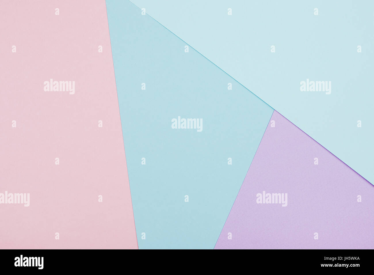 Abstract geometric paper background. Blue and pink trendy colors Stock ...
