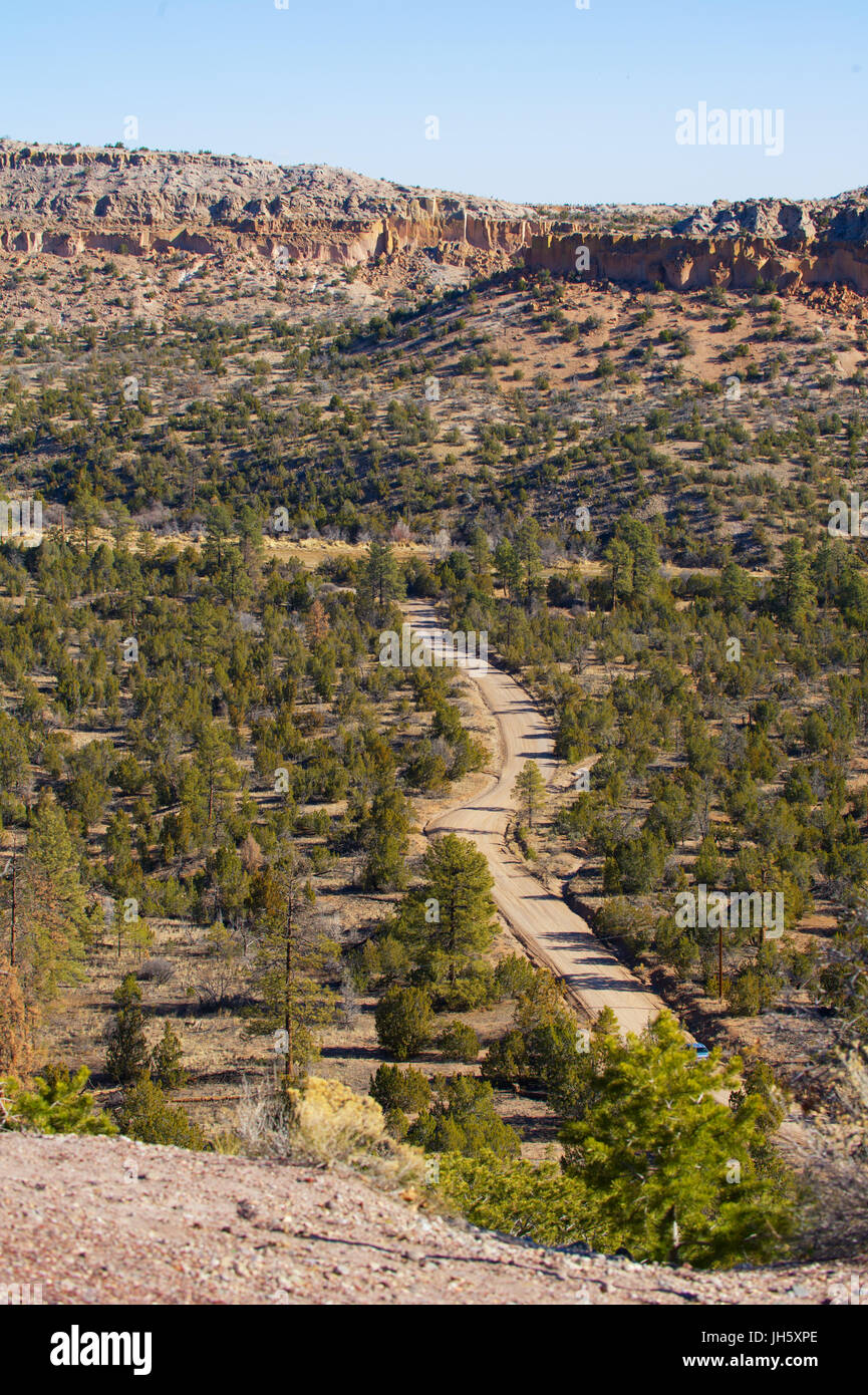 Dirt road in rural New Mexico Stock Photo Alamy
