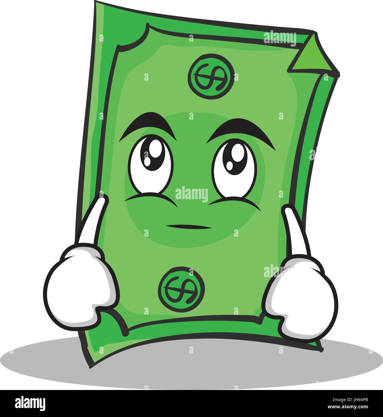Eye roll Dollar character cartoon style Stock Vector Image & Art - Alamy