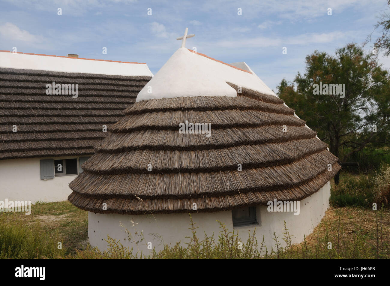 Typical house, 2017, Saint Marie de la Mer, Camargue, France Stock