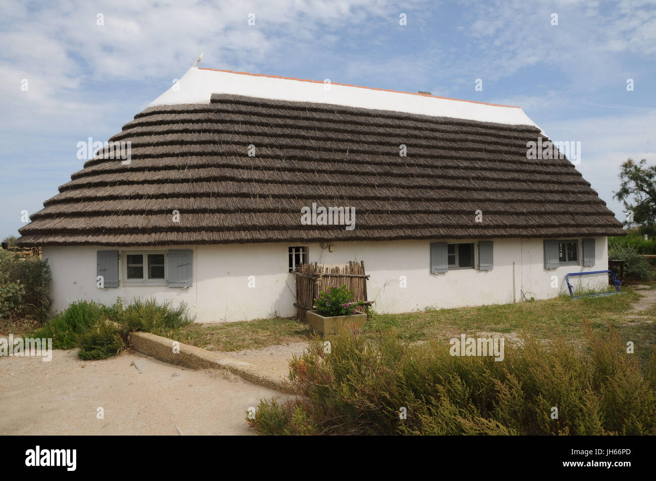 Typical house, 2017, Saint Marie de la Mer, Camargue, France Stock