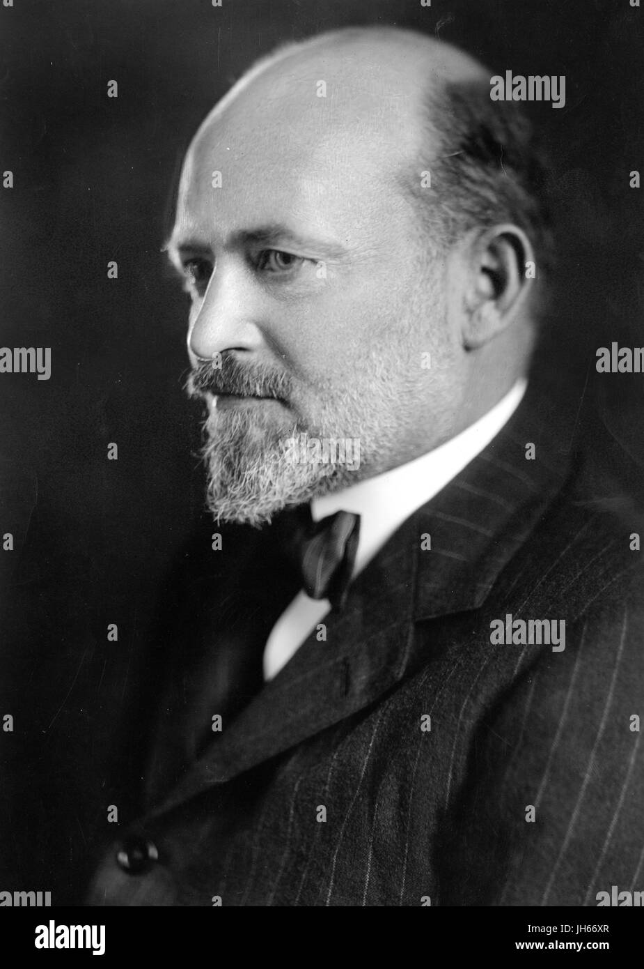 Shoulders up portrait of John Work Garrett, prominent American businessman and philanthropist, 1938. Stock Photo