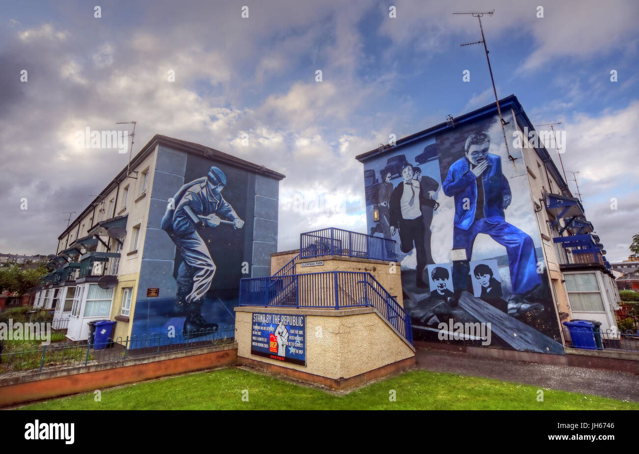 Bogside Mural, Londonderry city Northern Ireland Stock Photo