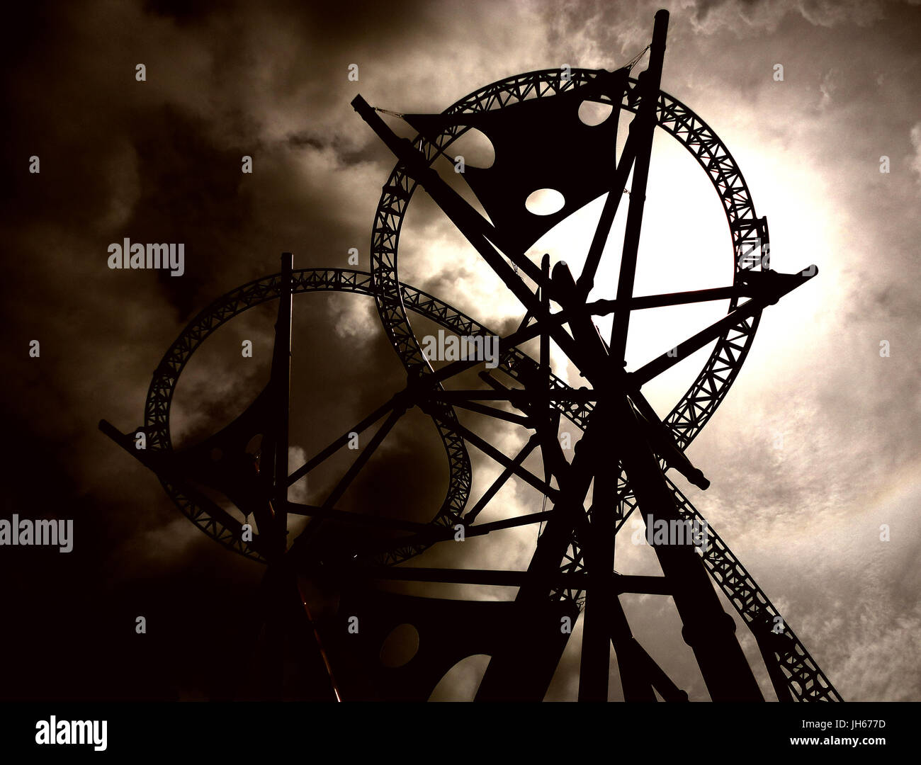Amusement park rides Stock Photo - Alamy