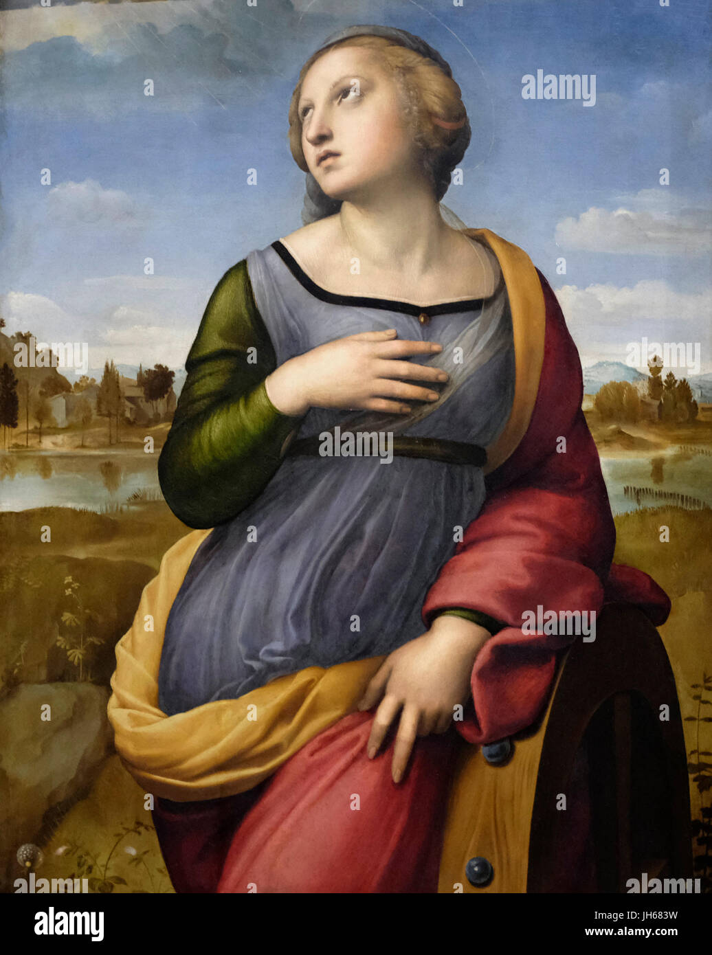 Saint Catherine of Alexandria, circa 1507 - Raphael (Raffaello Santi) Stock Photo