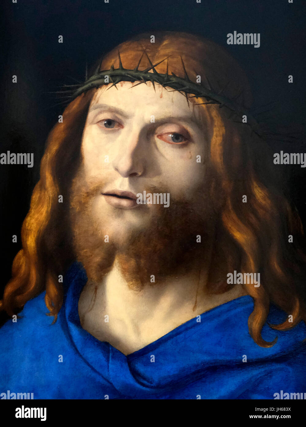 Christ Crowned with Thorns, circa 1510 - Giovanni Battista Cima da Conegliano Stock Photo