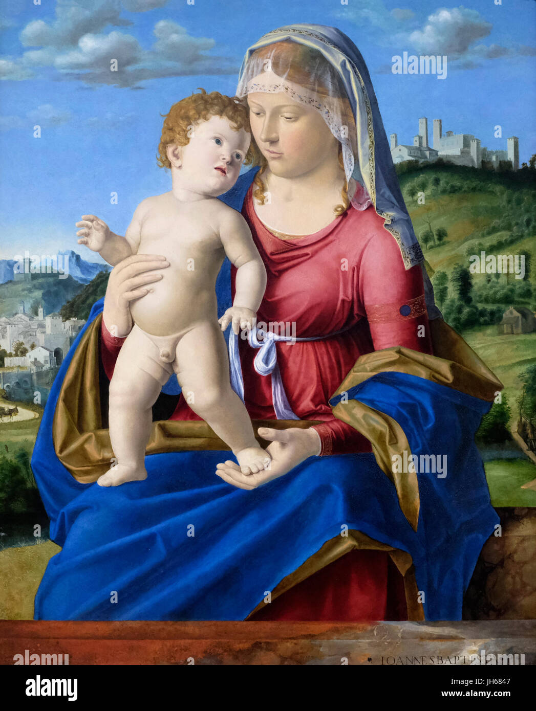 The Virgin and Child, circa 1496. Giovanni Battista Cima da Conegliano Stock Photo