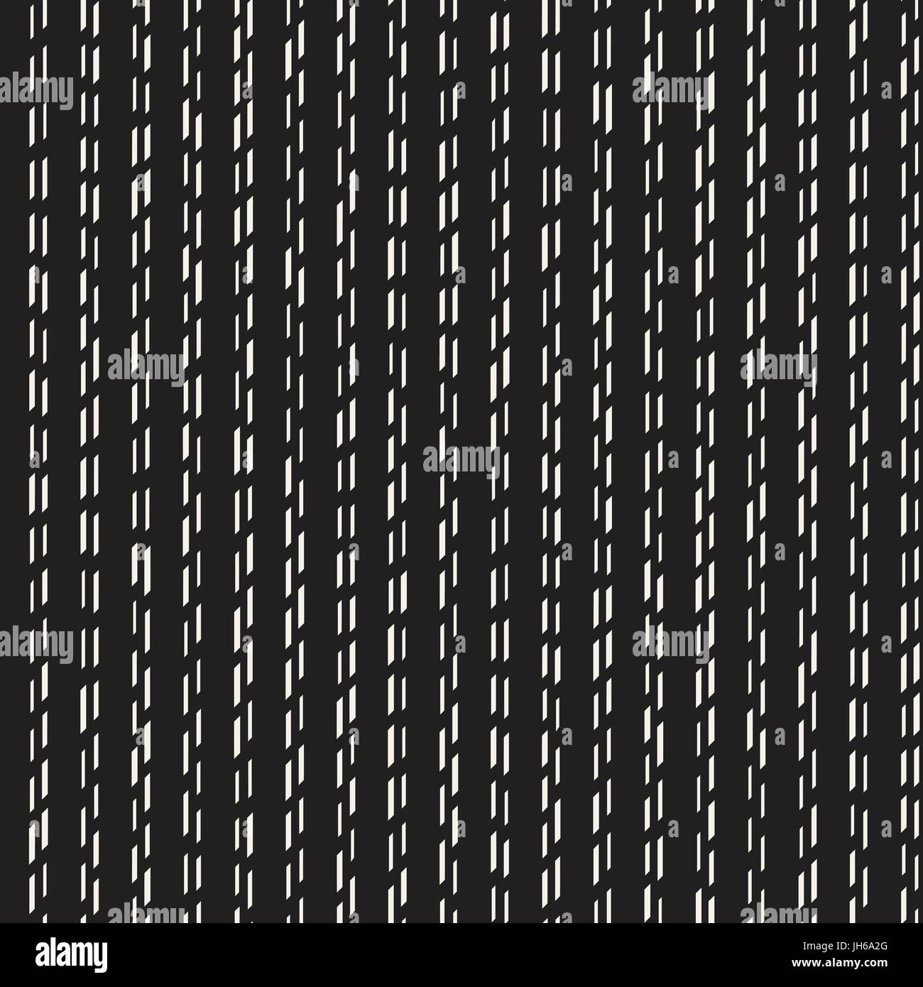 Black and White Irregular Dashed Lines Pattern. Modern Abstract Vector ...