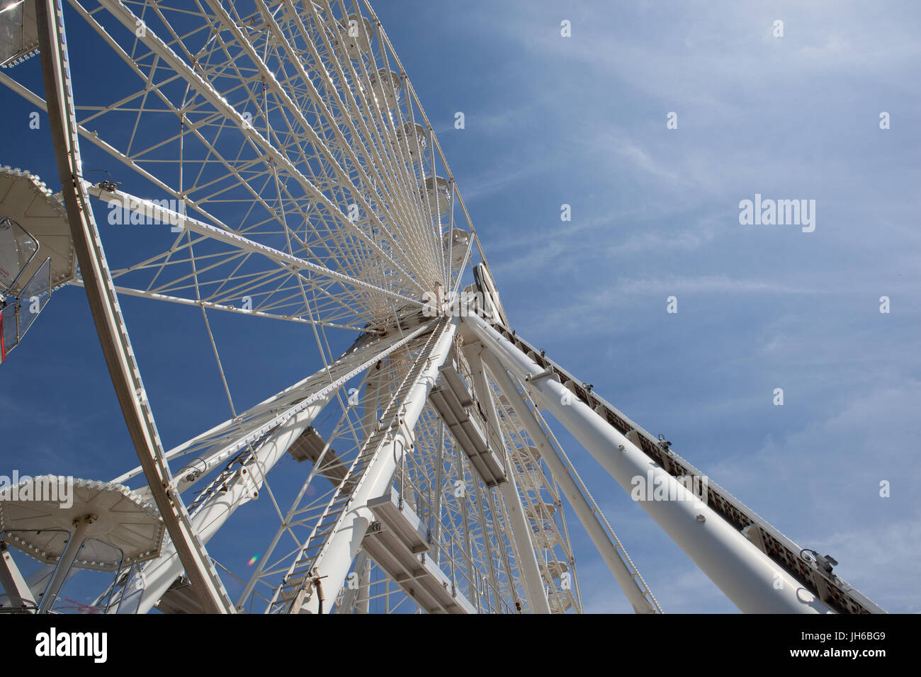 Ferris Wheel with the Blue Sky Stock Photo - Alamy