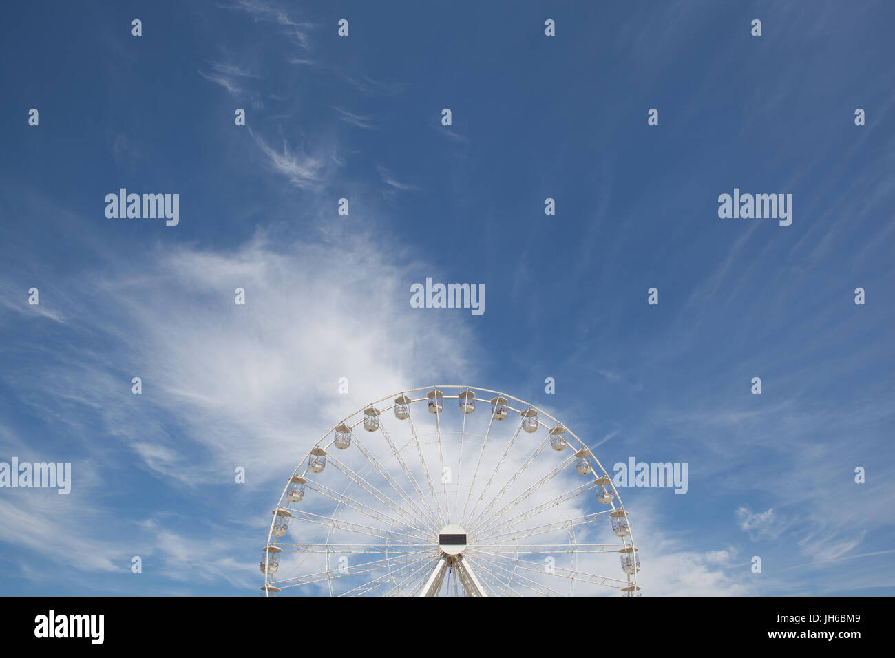 Ferris Wheel with the Blue Sky Stock Photo - Alamy