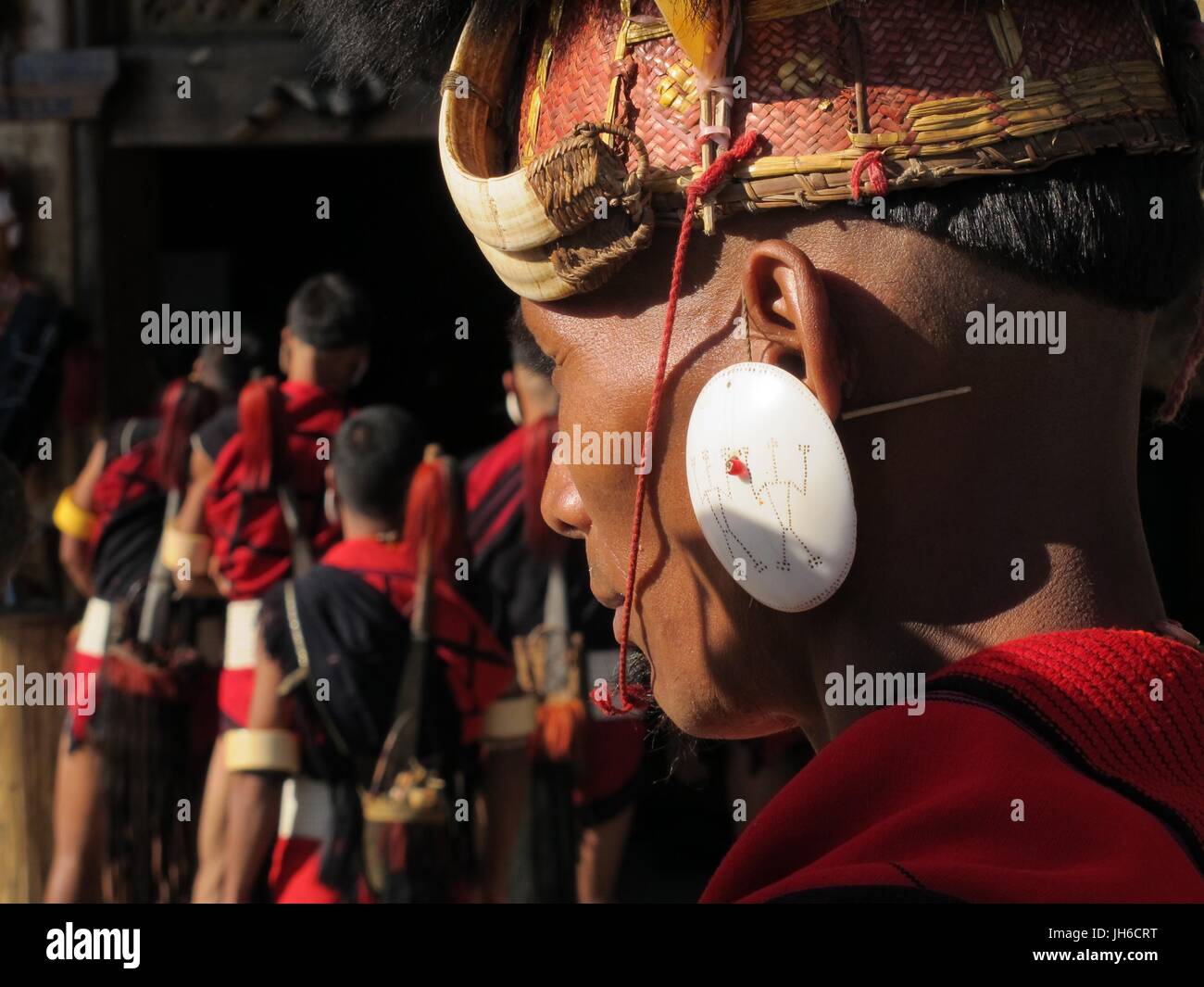 Hornbill dancers Stock Photo