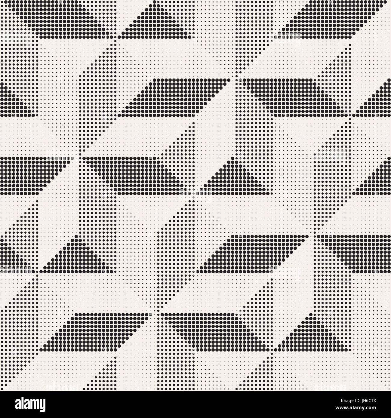 Vector Seamless Geometric Pattern. Regular Tiled Ornament. Cross Tilig ...