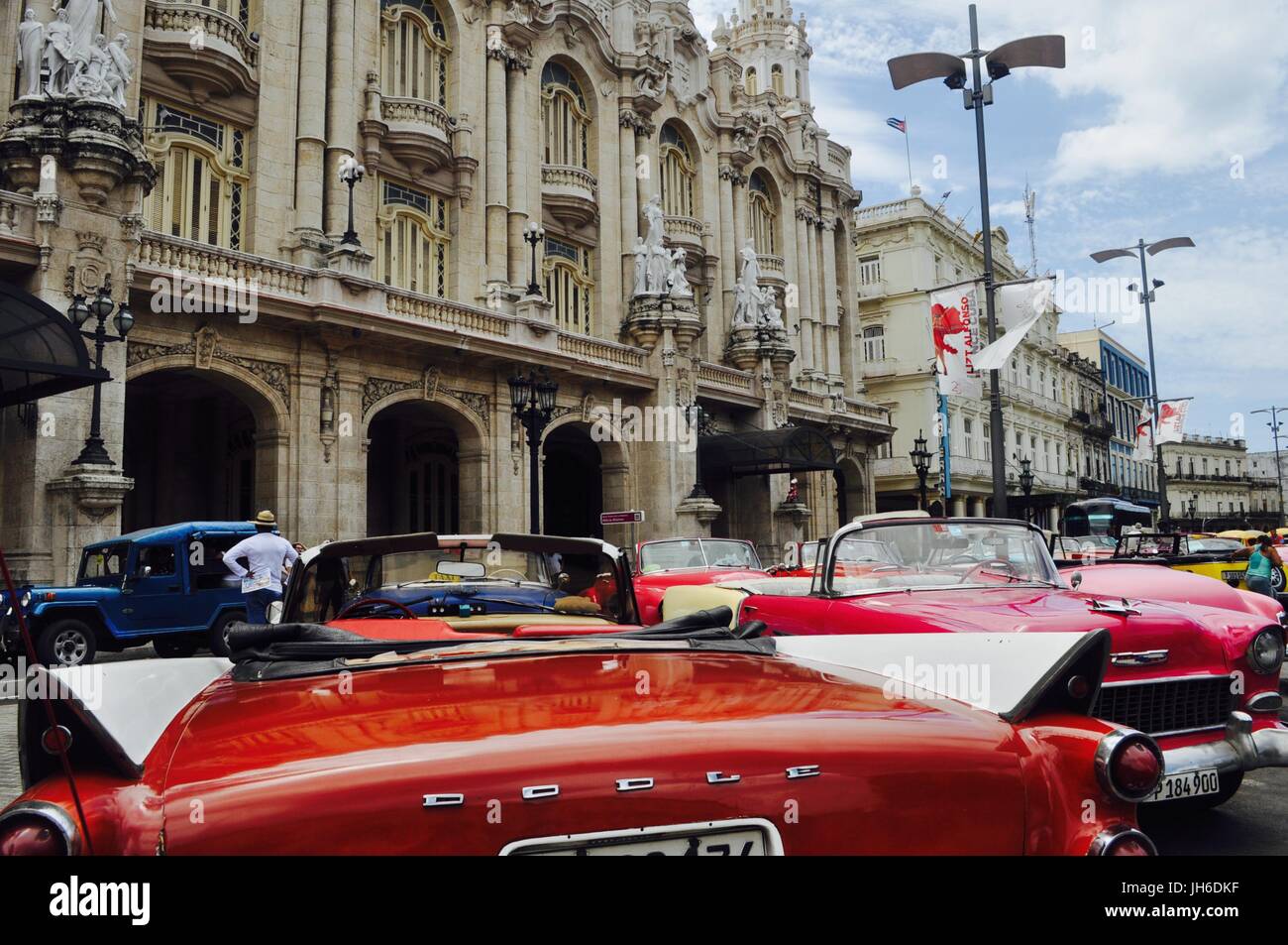 Classic Car Taxis in Havana, Cuba Stock Photo Alamy