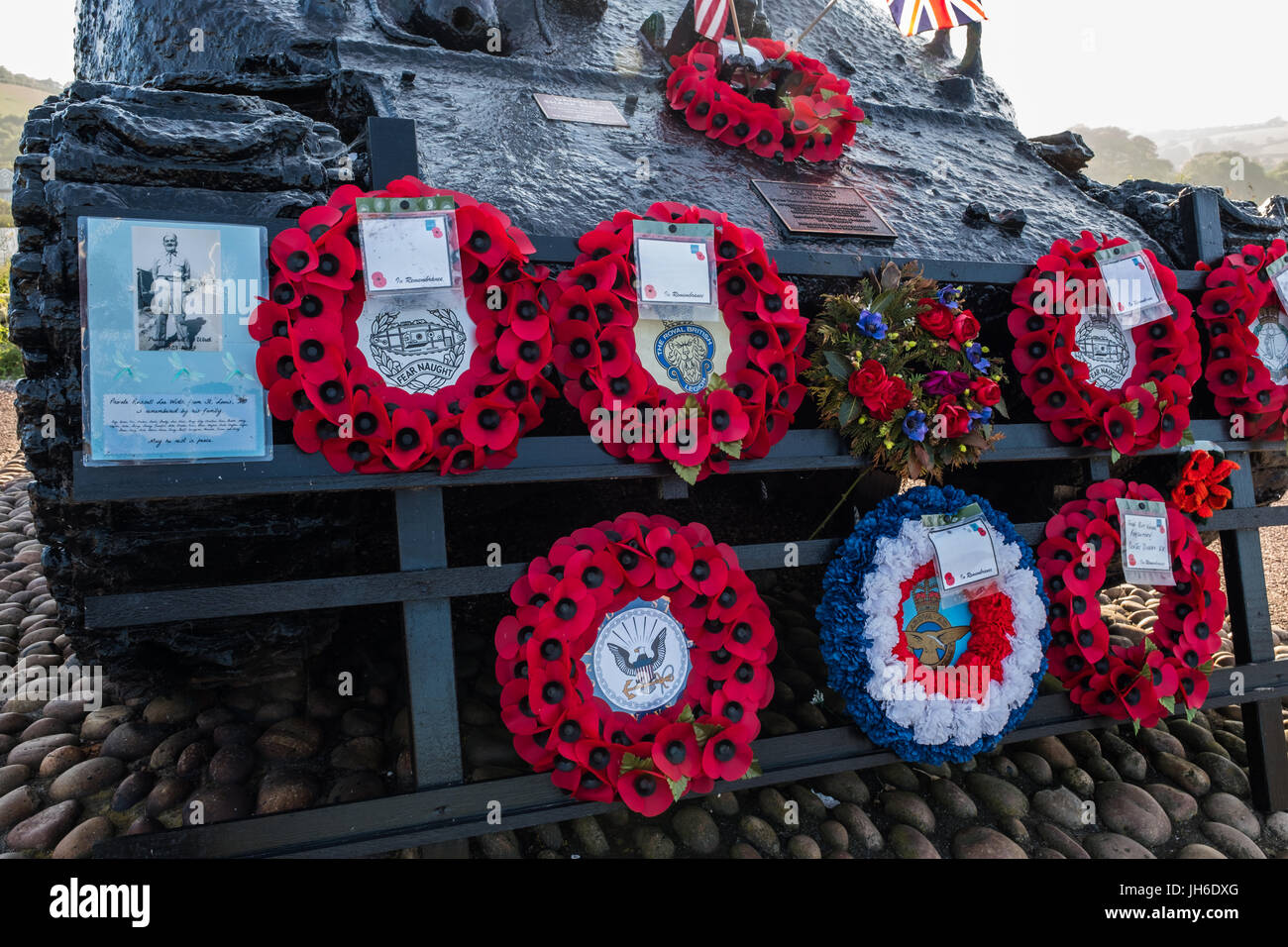 Operation Tiger Memorial at Slapton Sands, Torcross, South Hams, Devon, England, UK. Stock Photo