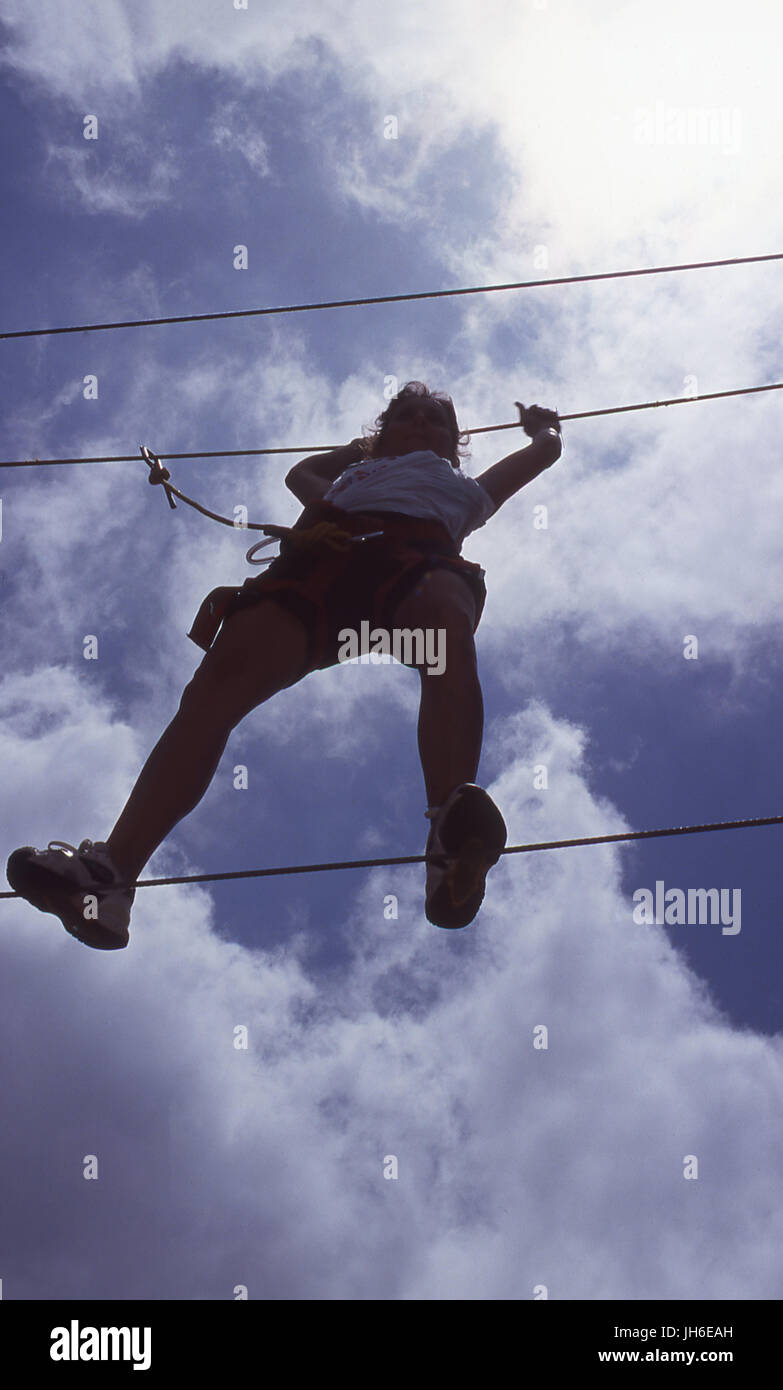 Rappelling Stock Photo