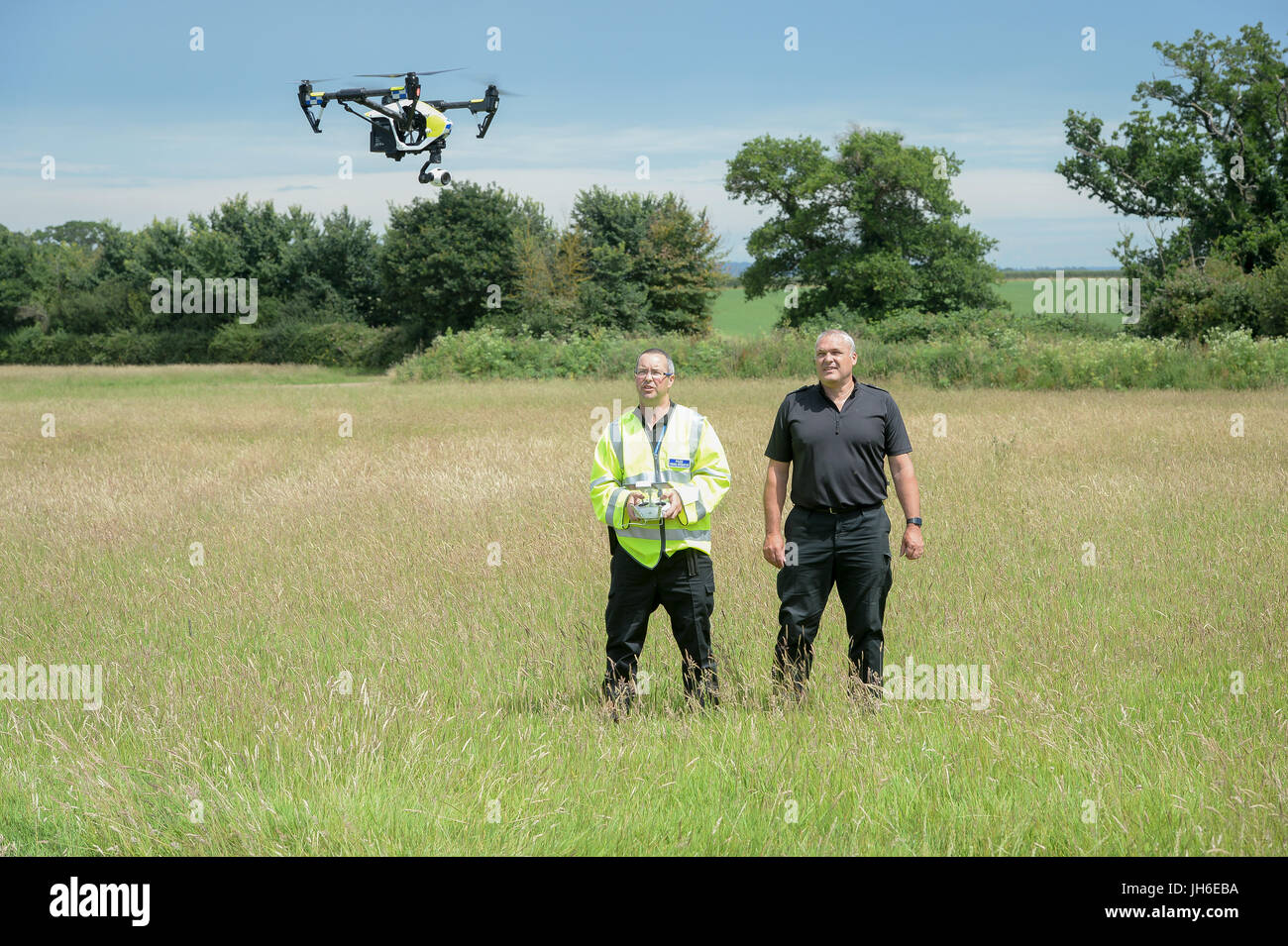 A DJI Inspire Police Drone flies as Devon & Cornwall and Dorset Police ...