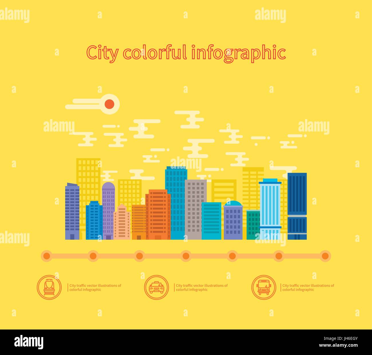 Flat modern building vector infographics Stock Vector Image & Art - Alamy
