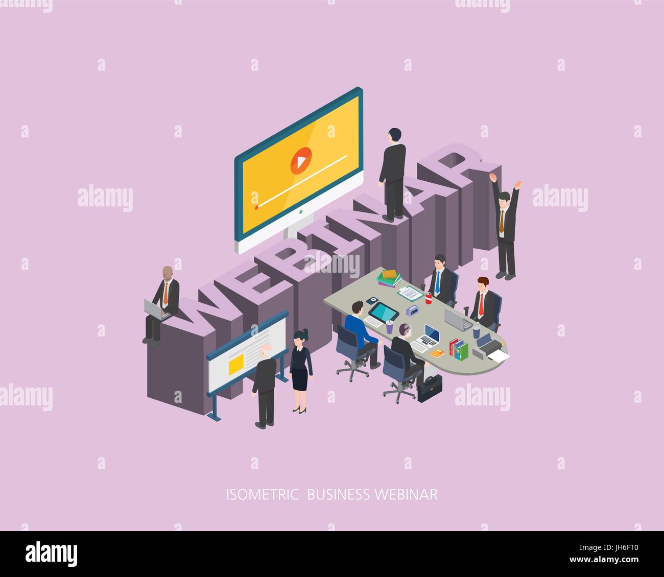 Flat 3d isometric vector illustration online banking concept design ...