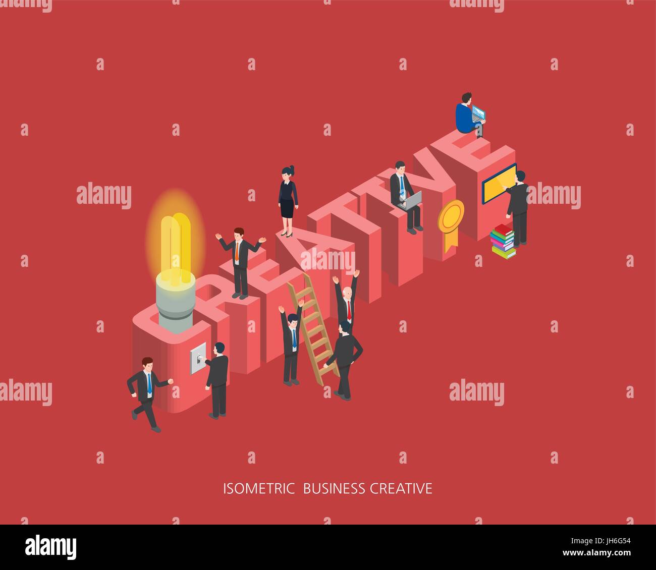 Flat 3d isometric vector illustration stock market concept design ...