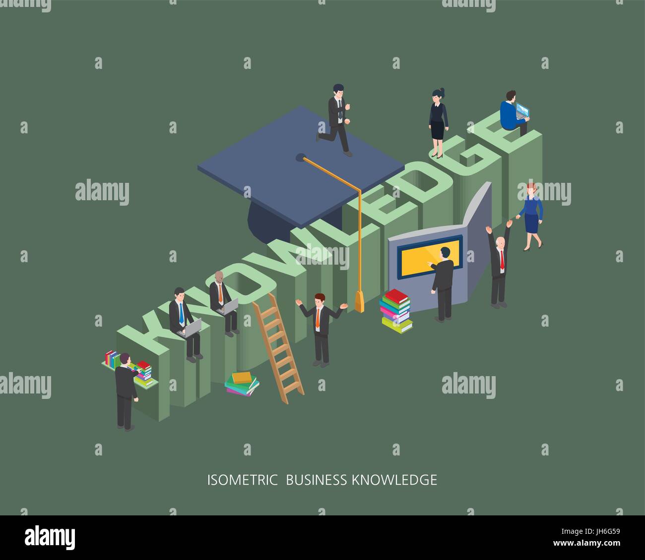 Flat 3d isometric vector illustration stock market concept design ...