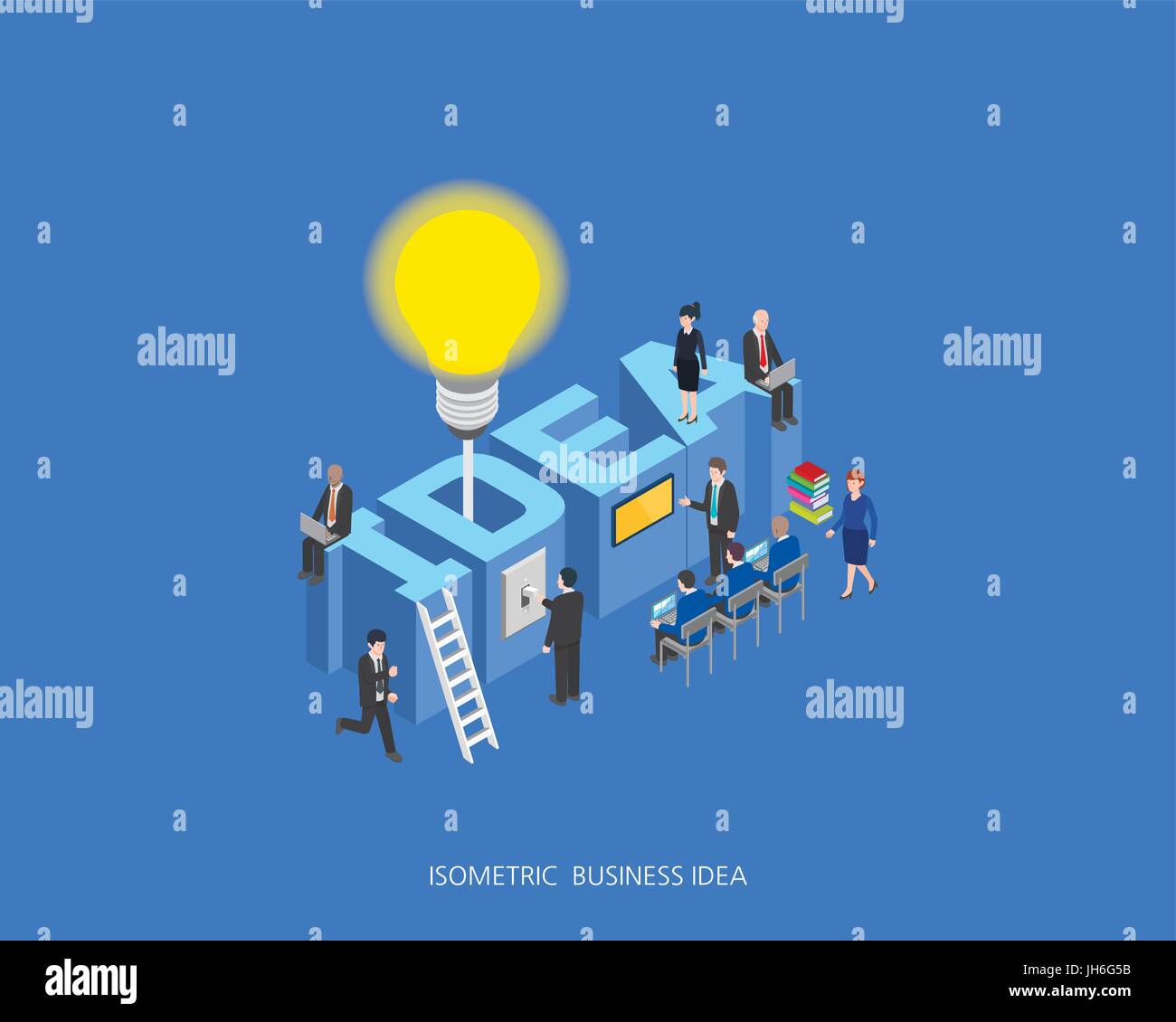 Flat 3d isometric vector illustration stock market concept design ...