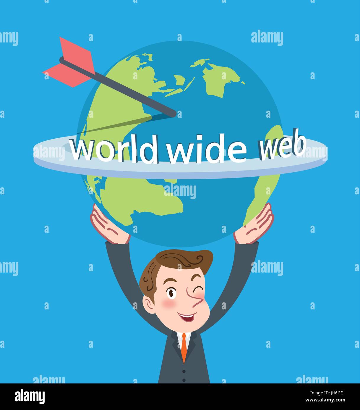 Drawing flat character design global business concept Stock Vector ...